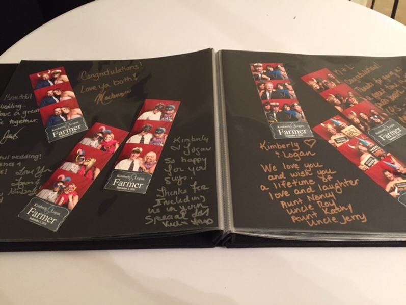 True Color Photo Booth Scrap Book with photos and messages